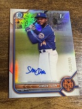 SIMON JUAN 2022 Bowman Chrome #CPA-SL 1st Silver Refractor Auto /499
