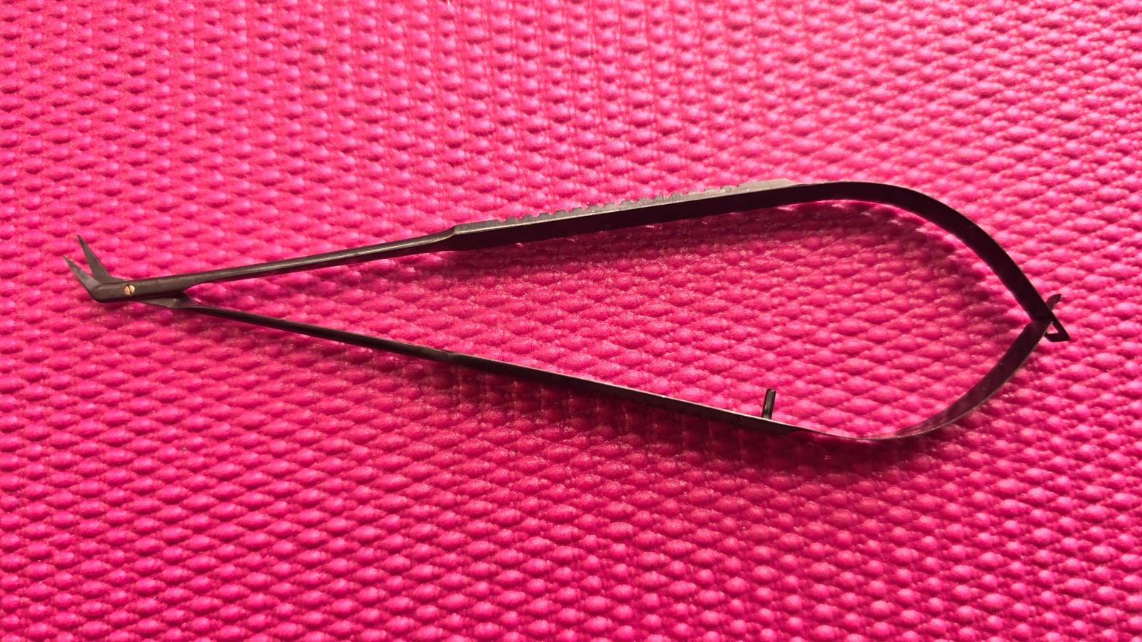 Fehling Potts Scissors, 60 Degree Angled Spring handle Black (M-246)