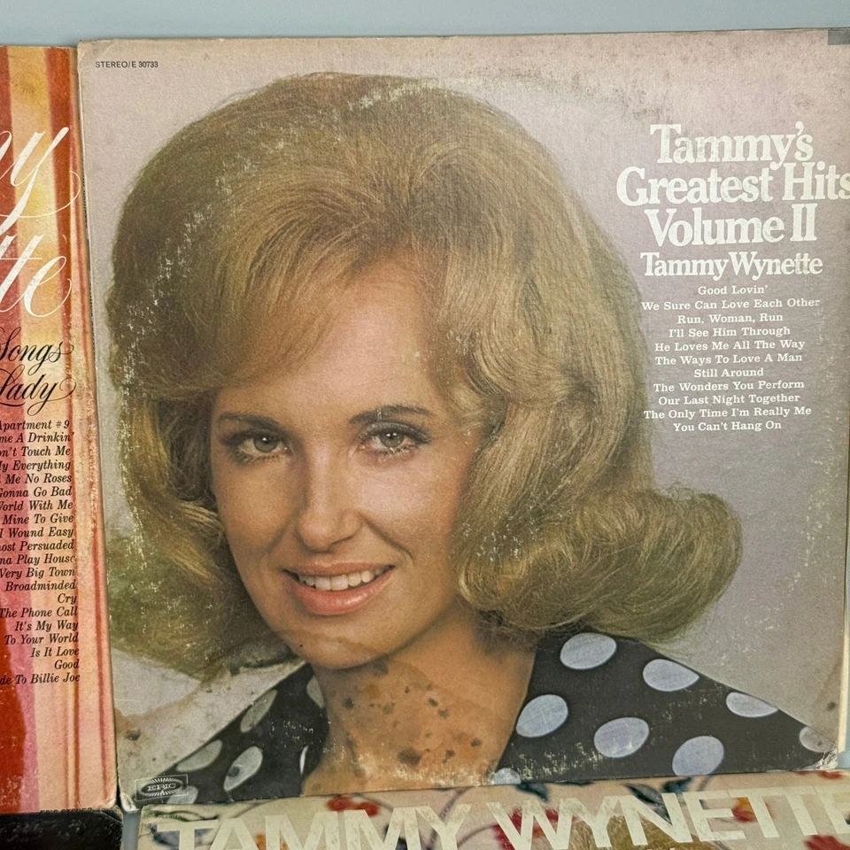 Tammy Wynette Vinyl Records Lot of 9 Vintage Country Music Albums NEAR MINT Foto 4 de 4