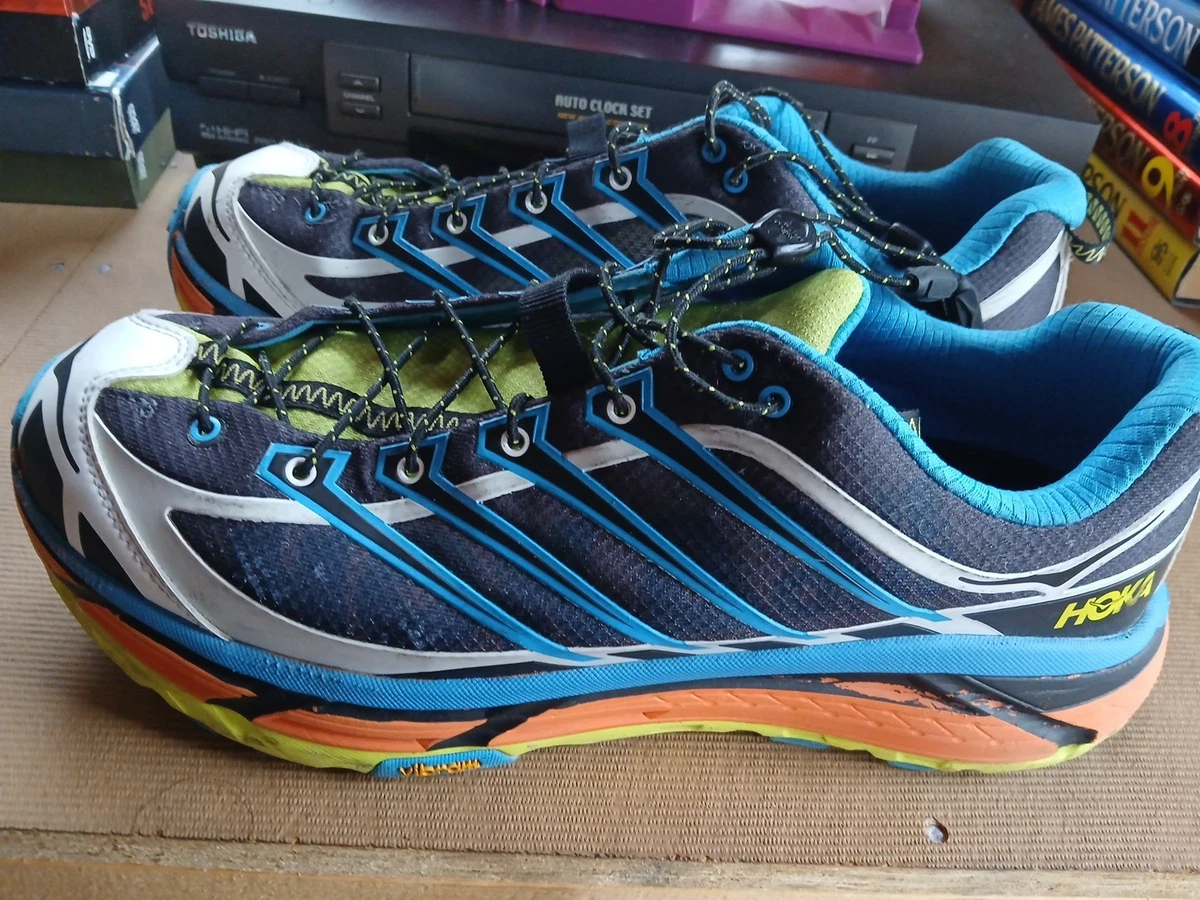 Hoka One One HOKA Mafate Three2 Black Diva Blue Orange for sale | eBay