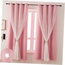 Blackout Curtains for Girls Bedroom - Aesthetic 52"W x 63"L Pack of 1 Pink
