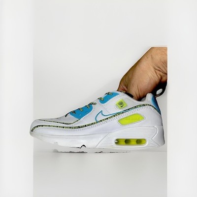 Nike Air Max 90 SE2 GS Size 5.5 Youth/7 Women s With Box #CV7665-100 Clean