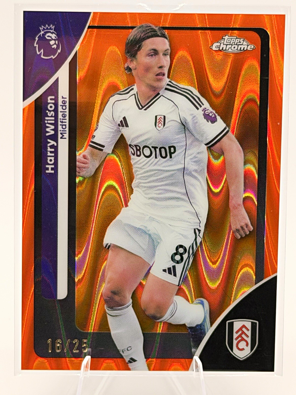 Topps Chrome Premier League 2025-26 Harry Wilson #97 Fulham FC /25 Parallel