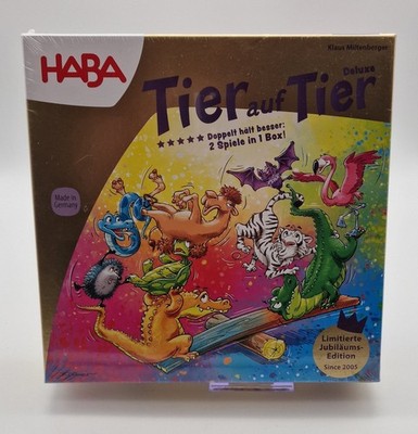 Haba Spiel - Tier auf Tier Deluxe - 2 Spiele in 1 Box - Limitierte Edition - NEU