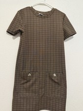 Zara Women’s Dress Mini Sz M Brown (B600)
