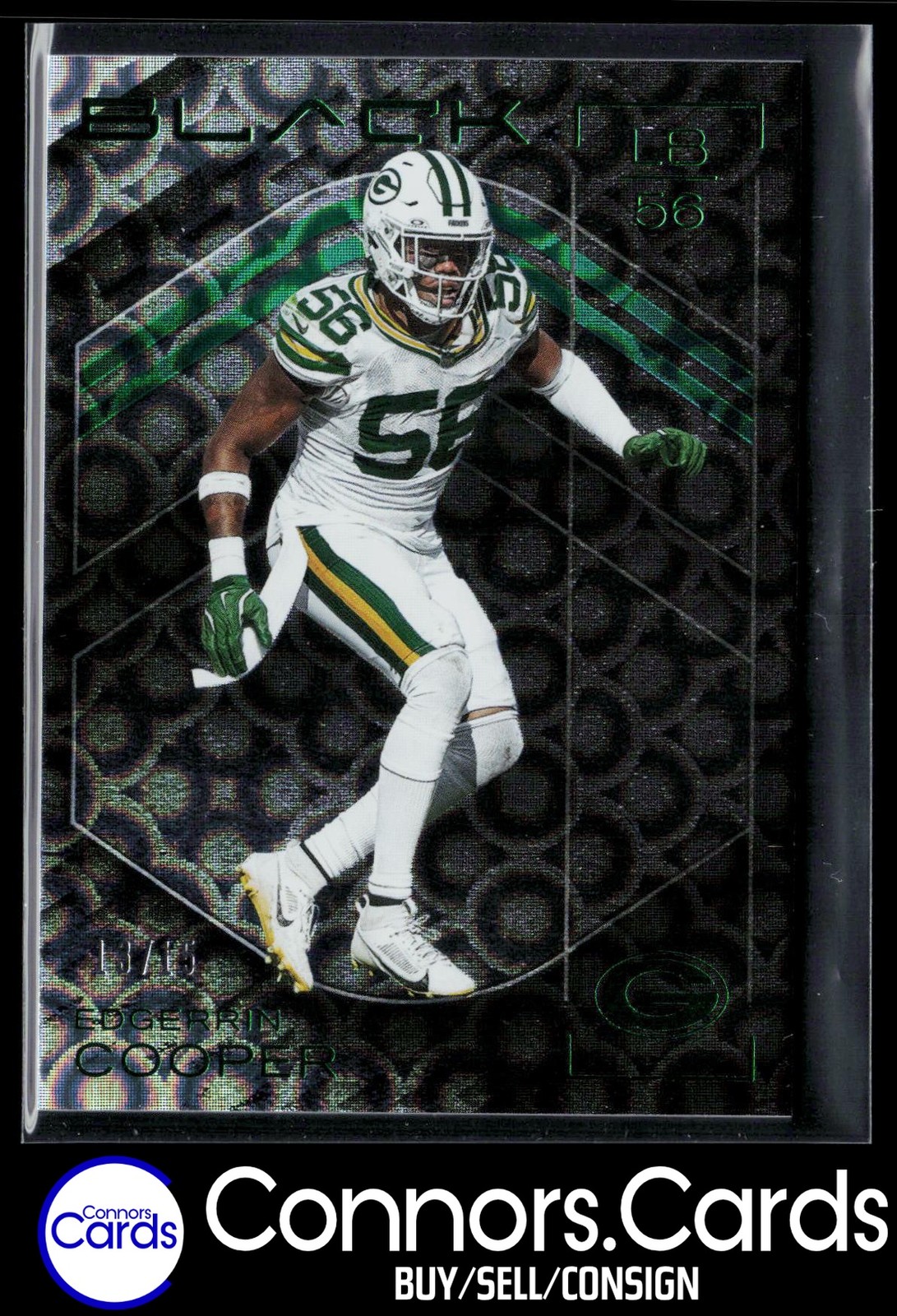 Edgerrin Cooper 2025 Panini Black #80 Emerald /15