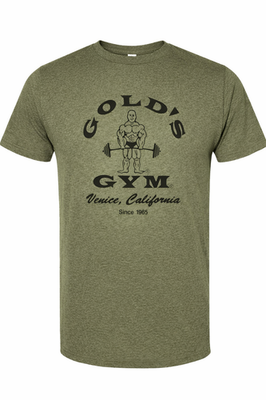 Men's Golds gym 1965 logo Color Vintage Retro style T-shirt soft
