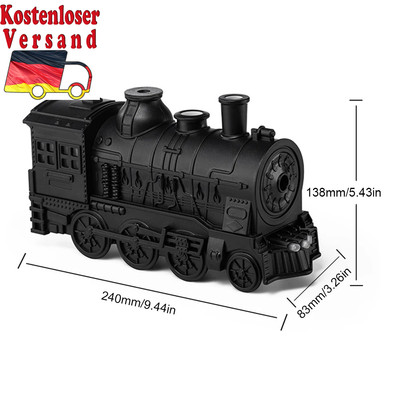 300Ml Mini Train Shape Essential Oil Diffuser with Light Cool Mist Air Humidifie