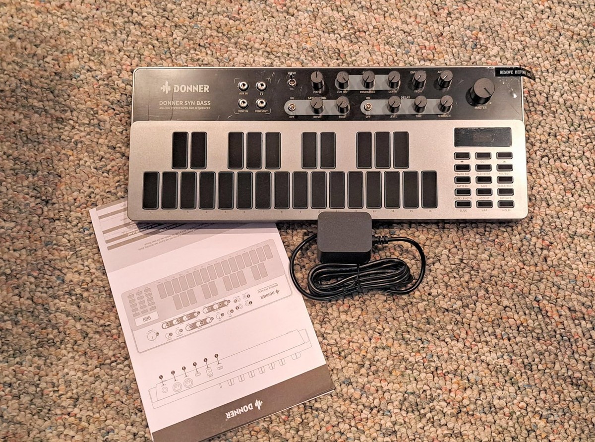 Donner B1 Analog Bass Synthesizer Sequencer Controller Beat Maker