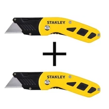 Folding Box Cutter (2-pack) Utility Pocket Knife Blade Work Push Button New