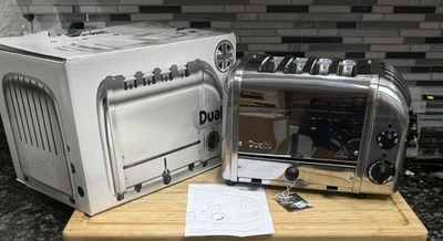 Williams Sonoma Dualit New Generation Classic 4-Slice Toaster Polished OB Read! - Image 1 of 4