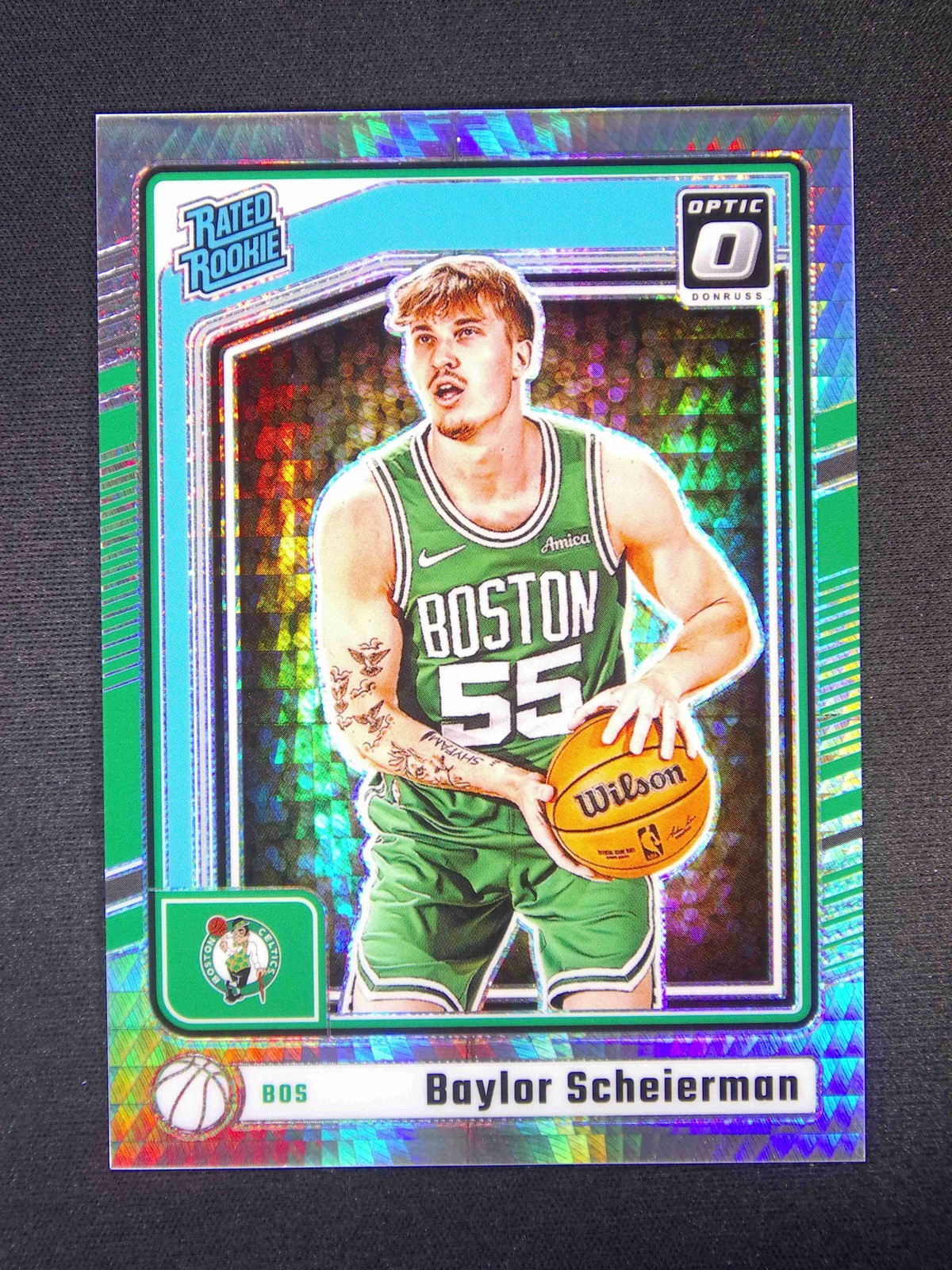 2024-25 Panini Donruss Optic Baylor Scheierman #263 Rated RC Lucky Envelopes /8