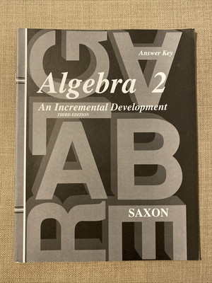 Answer Key for Saxon Algebra 2 by John Saxon Jr (Paperback)