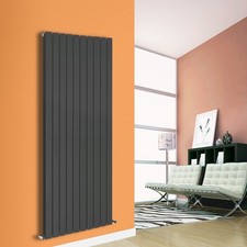 Image of Traditional Cast Iron Flat Panel Oval Column Designer Radiator Heated Towel Rail