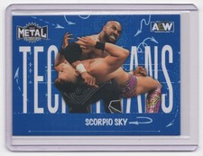 2022 SkyBox Metal Universe AEW Technicians Scorpio Sky #TN-40