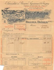 19-0420 1920 BUTTERRES SUPERIEURS D ISIGNY BRETEL FRERES A VALOGNES