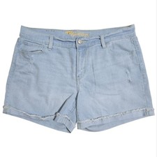 Old Navy Sweetheart Shorts Size 10 Distressed Raw Hem Light Wash Summer Festival