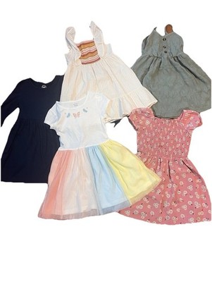 Girls 4 5 Spring School Dresses - Carters, Wonder Nation, Lily Bleu 5 Dresses!