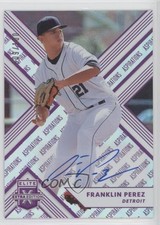 2018 Panini Elite Extra Edition Aspirations Purple 9/100 Franklin Perez Auto 0w8