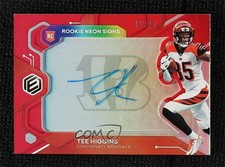 2020 Panini Elements Rookie Neon Signs Red 15/25 Tee Higgins #RNS-TH Auto 1q7k