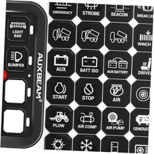 120Pcs Vertical Switch Panel Stickers Labels, Self 120Pcs Vertical Stickers