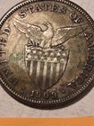 1909-S Philippine Silver Peso Foreign Coin Unique Natural Toning — photo 4
