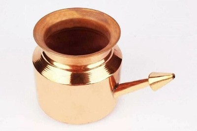 Copper Neti Pot Lota Ayurveda Ramjhara Kalash Pooja Worship Lota 150ml