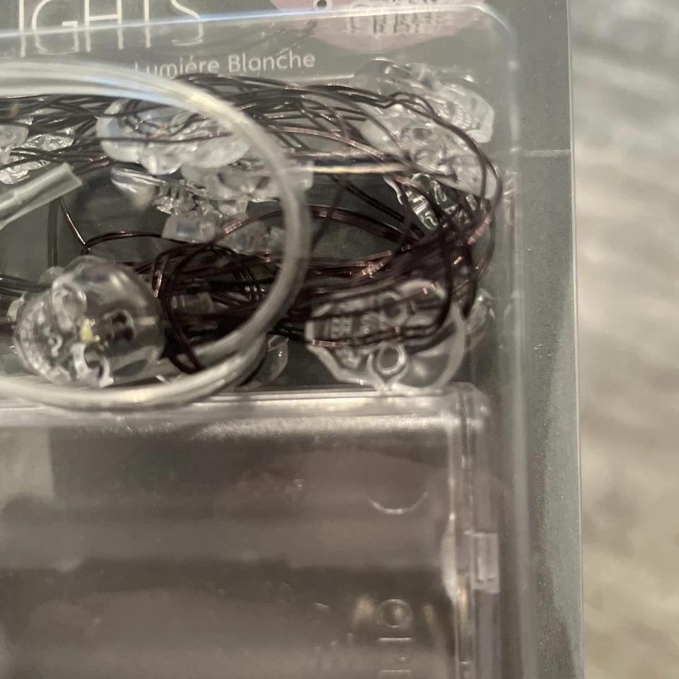 LED MOON LIGHTS string of 20 LED - 2 Packs skulls white lights - Image 2 of 4