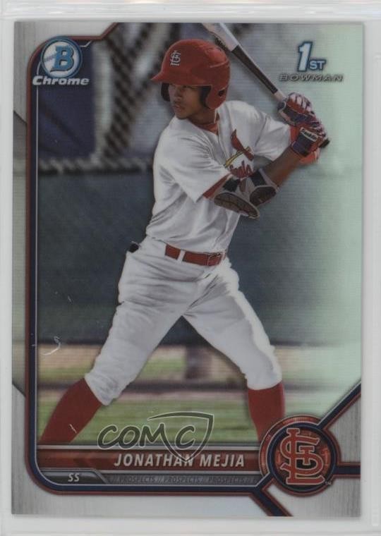 2022 Bowman Chrome Prospects Refractor 357/499 Jonathan Mejia #BCP-168 16mf