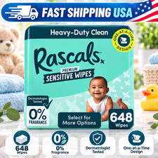 Baby Wipes Sensitive Skin Alcohol Free Premium 648 Count