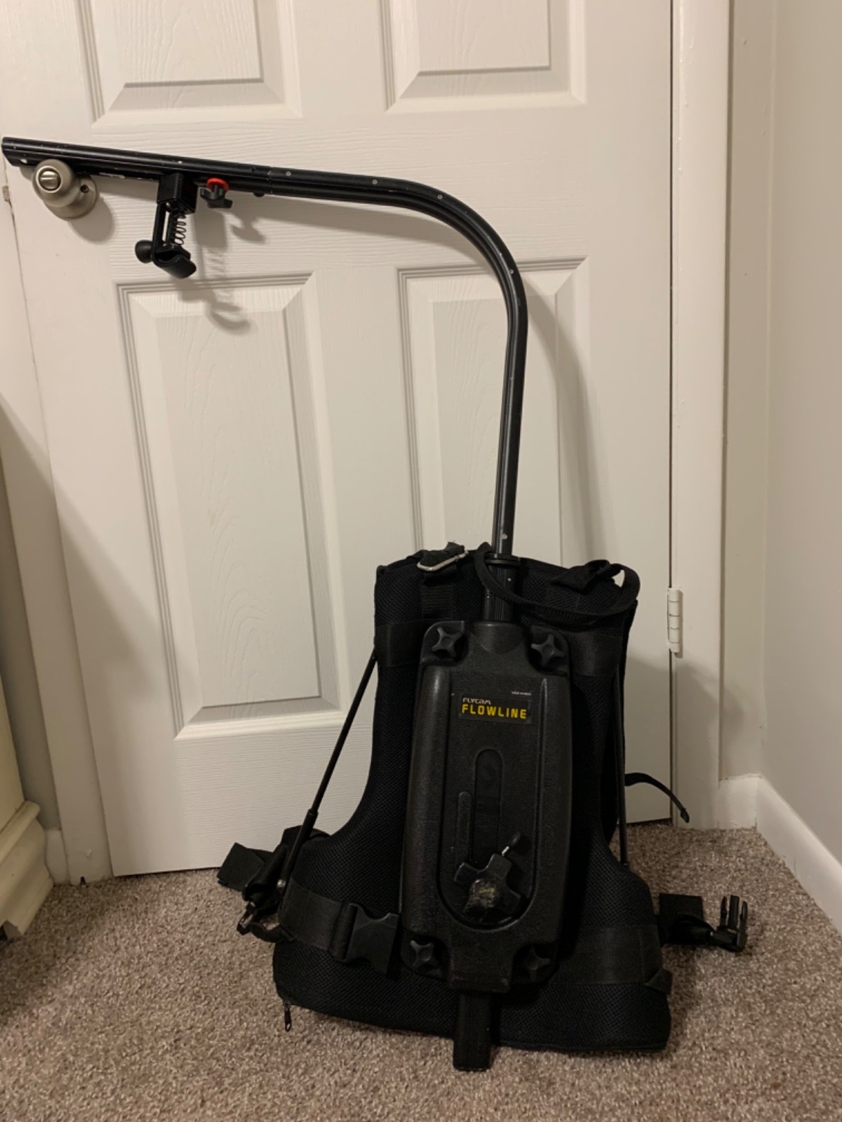 FLYCAM Flowline Starter. Placid Stabilizing Arm.  Backpack. 