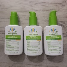 3 Pack: Babyganics is Mosquito Insect Repellent Lotion Plant Based 4oz. ea.