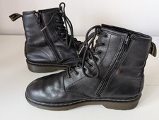 Doc Martens Black AW 501 Size UK 5 EU 38 With Side Zip - Lovely Soft Leather 