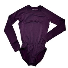 FIGS Scrubs Salta Performance Seamless Bodysuit XS Womens Plum Purple