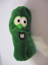 Veggie Tales-Larry The Cucumber-Plush-Beanbag-7"Tall-Vintage-As Shown