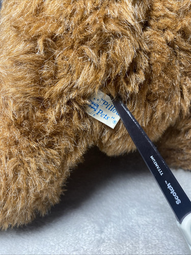 Dakin Brown Grizzly Bear Plush Pillow Pets Sitting 16" Vintage 1980 Toy Lovey - Picture 5 of 6