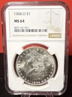 1904-O MS64 Morgan Silver Dollar NGC Certified FREE SHIPPING