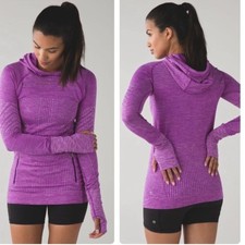 Lululemon Rest Less Hoodie Heathered Tender Violet Size 4