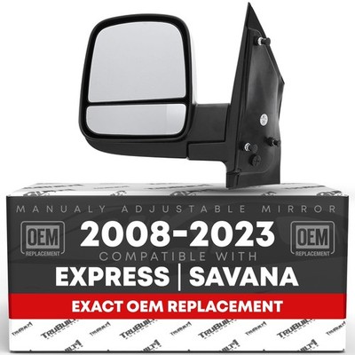 Driver Side Mirror Compatible with 2008-2015 Chevrolet Express & GMC Savana 1...