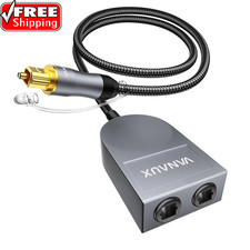 Optical Splitter 1 in 2 Out Fiber Optic Digital Audio Cable Toslink S/PDIF 1 Mal