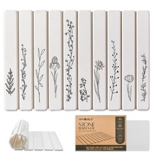 INFISIBLE Foldable Stone Bath Mat - 24x16 Inch, Super Absorbent Diatomaceous ...