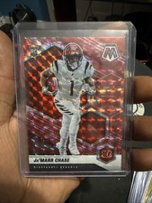 2021 Panini Mosaic - Rookies Ja'Marr Chase #307 Red Camo Mosaic Prizm (RC)