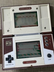 1983 Nintendo Game & Watch Donkey Kong II 2 JR-55 Multi Screen - Tested - Damage
