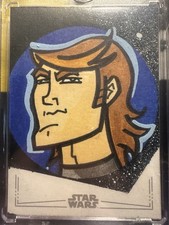 2025 Star Wars Chrome Silver Foil Sketch Eric Medina Anakin Skywalker