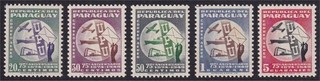 Paraguay 1950 UPU Set of 5. SG 691 5 Superb Unmounted Mint MNH