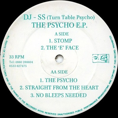 DJ SS - The Psycho E.P. - UK 12'' Vinyl - 1991 - Formation Records