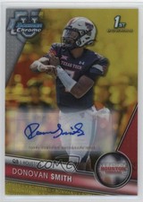 2023 Bowman U Chrome Prospect Yellow Refractor 7/75 Donovan Smith #178 Auto p8v