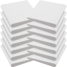 Jetec 14 Pieces Door Corner Seals Self Adhesive Exterior Frame White
