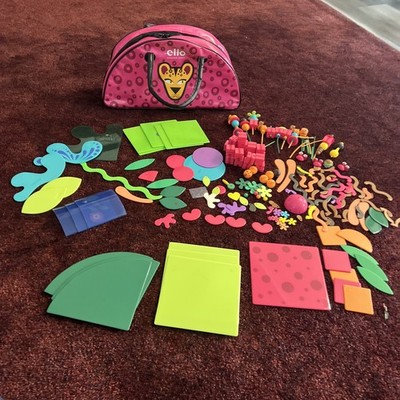 Ello Creation System Creative Building Toys 200+ Pieces- with Pink Carrying Case
