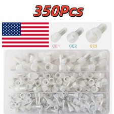 350Pcs Copper Core Closed End Crimp Caps Connectors 22-10 AWG Electrical Wiring